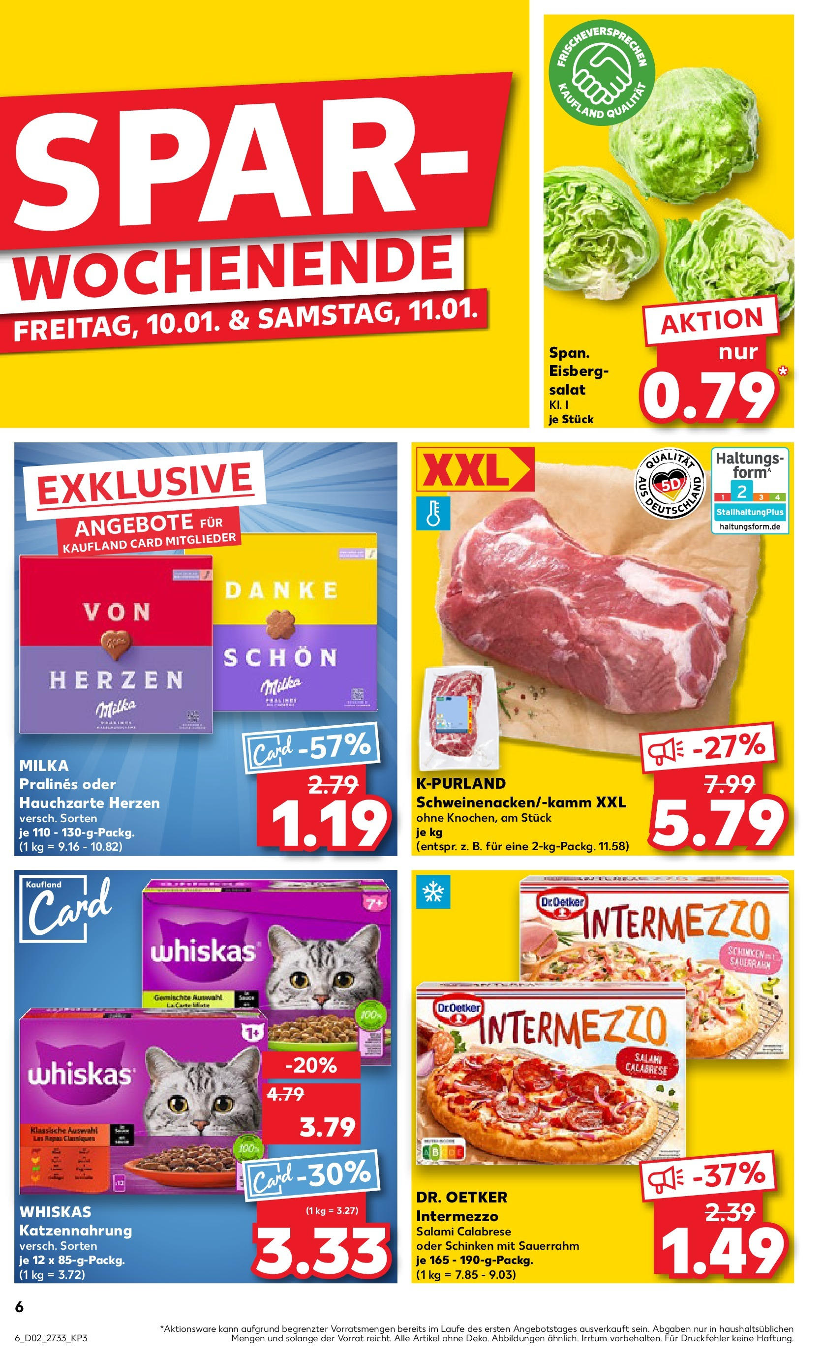 Kaufland - Berlin-Britz, Gutschmidtstraße 19 (ab 09.01.2025) » Angebote Online zum Blättern | Seite: 6 | Produkte: Milka, Schinken, Sauerrahm, Salat