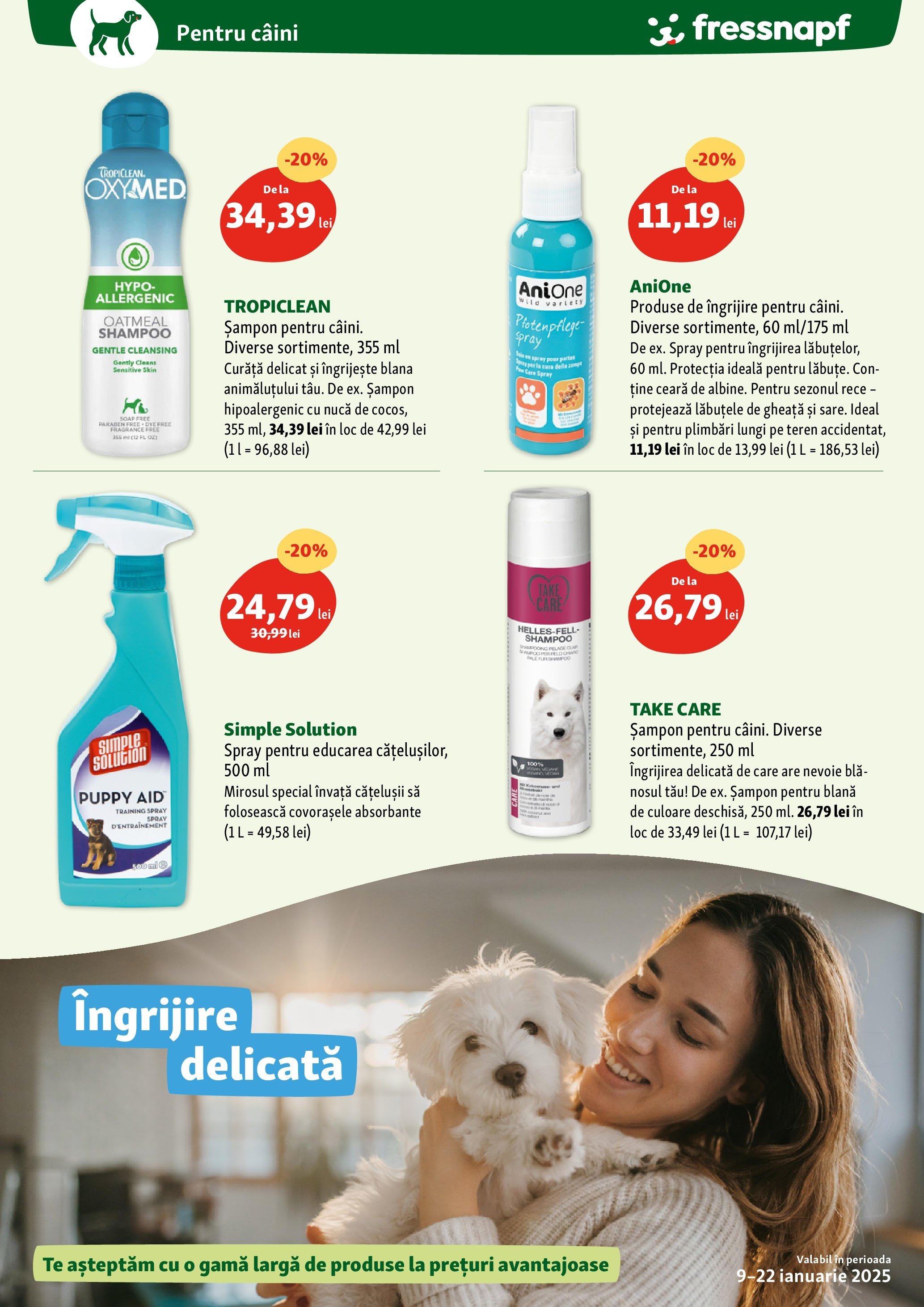 Catalog Fressnapf - Oferta 09.01.2025 - 22.01.2025 | Pagină: 6 | Produse: Șampon, Absorbante