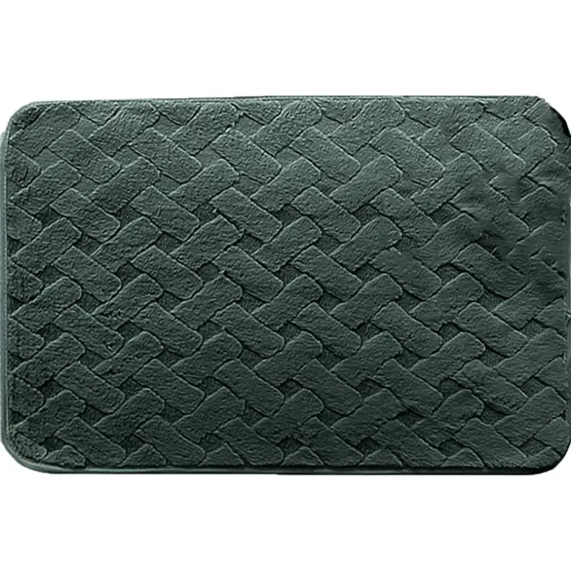 КИЛИМЧЕ ЗА БАНЯ 3D ЛИНИИ Т.СИВО 40Х60 TONI BAD