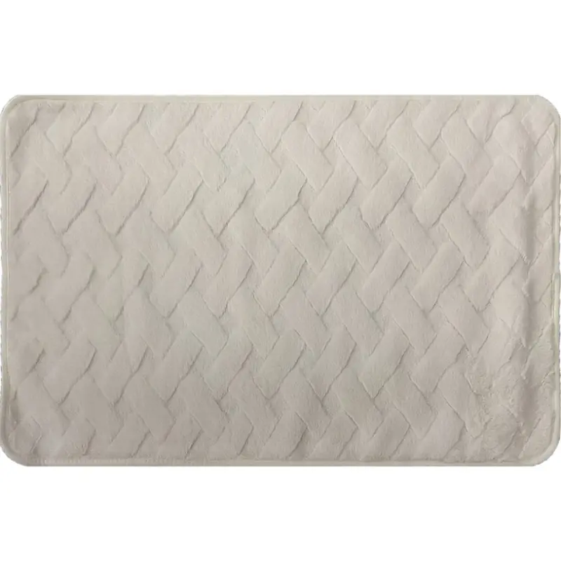 КИЛИМЧЕ ЗА БАНЯ 3D ЛИННИ КРЕМАВО 40Х60 TONI BAD