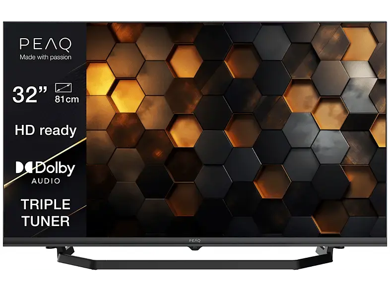 Peaq PTV 32H-5024C 32 Zoll HD-Ready TV; LCD TV mit 5 Jahre Geräteschutz