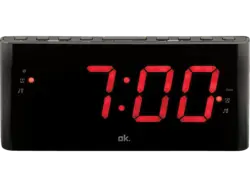 ok. OCR 140 Radiowecker mit großen Ziffern