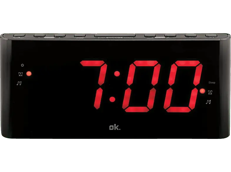 ok. OCR 140 Radiowecker mit großen Ziffern