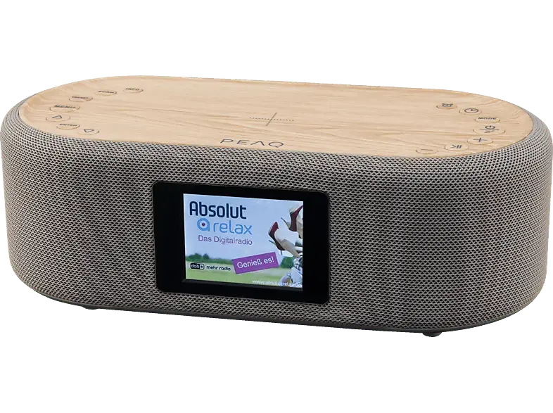 Peaq DAB+ Wecker PCR 120 BT-W mit wireless charging; Radiowecker