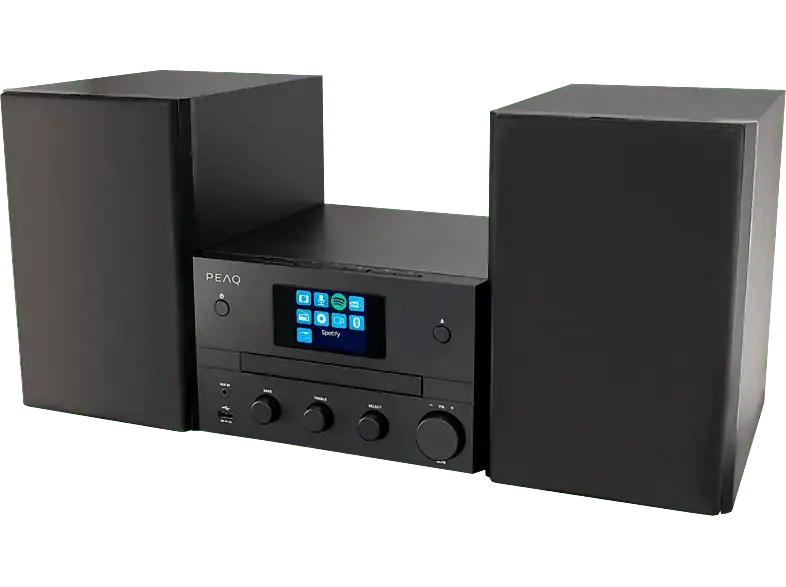 Peaq PMS 400 Micro HiFi System, black; Micro Hifi-System