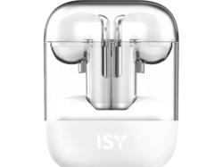 ISY ITW 7000-WT True Wireless Kopfhörer, transparentes Case, Weiß