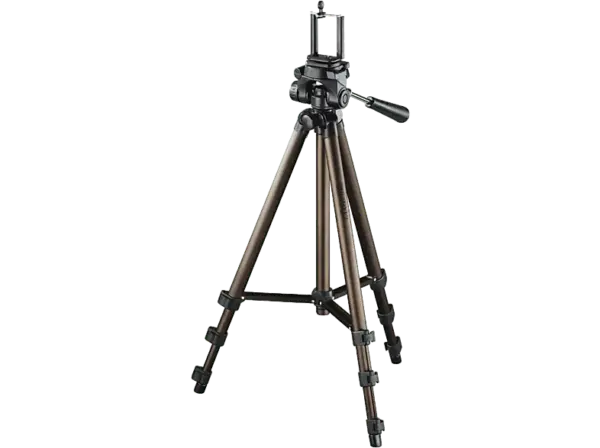 ISY Stativ mit Smartphonehalterung IPT-1250 braun, H&ouml;he bis 125cm