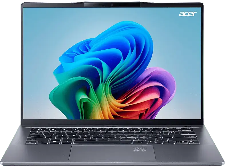 ACER ACER Swift Go 14 AI SFG14-01-X83X Copilot+ PC 14,5 Zoll, WUXGA, Qualcomm® Snapdragon™ X Plus X1P-42-100, 16 GB RAM, 512 SSD, Windows 11 Home (64 Bit), Adreno™ Onboard Graphics, Steel Gray