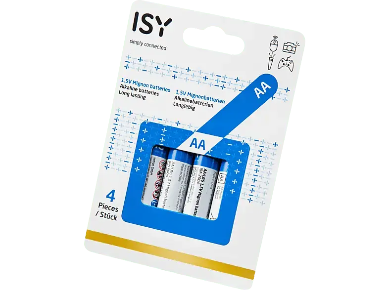 ISY IBA-2004 AA Batterie, 1.5 Volt 4 St&uuml;ck