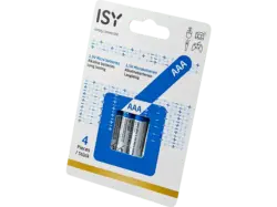 ISY IBA-1004 AAA Batterie, 1.5 Volt 4 Stück
