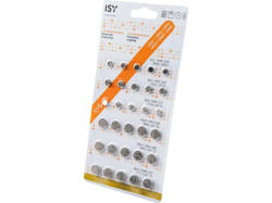 ISY IBA-3030 30-Mix Pack Alkaline-Batterien Knopfzellen, 1.5 Volt