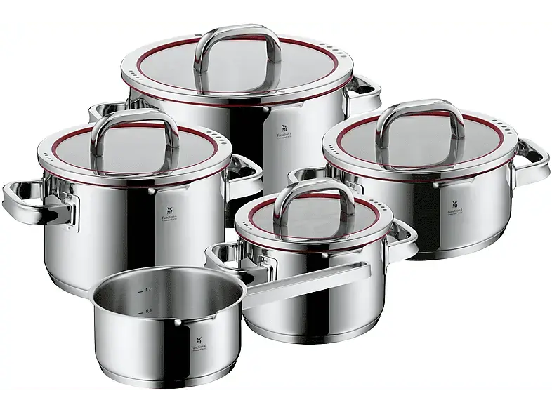 WMF Function Kochtopfset (5 tlg., für alle Herdarten, Silber, Edelstahl)