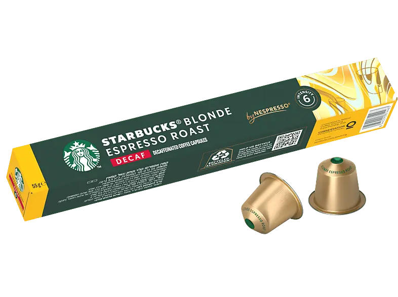 Starbucks Kaffeekapsel Espresso Roast Decaf (10 Stück, Kompatibles System: Nespresso)