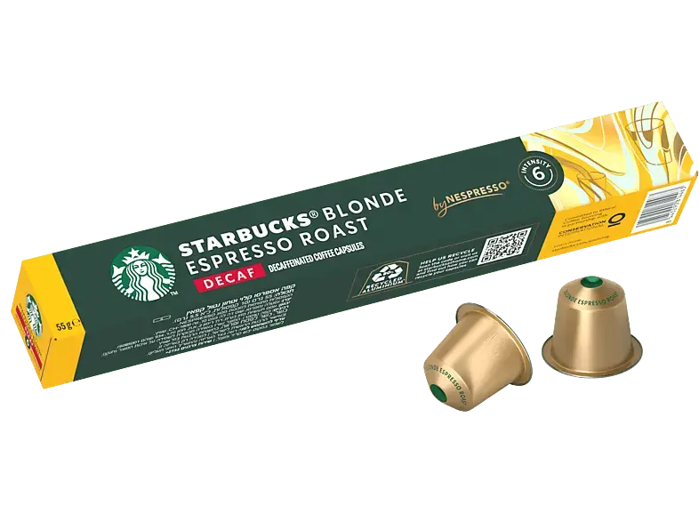 Starbucks Kaffeekapsel Espresso Roast Decaf (10 Stück, Kompatibles System: Nespresso)