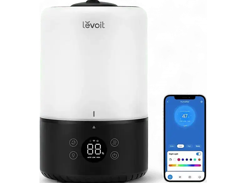 Levoit LUH-D301S-KEUR Dual 200S Pro Smart Top Luftbefeuchter Weiß (Raumgröße: 27 m²)