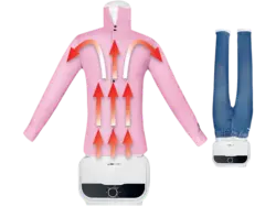 Clatronic HBB 3734 Hemden-/Blusen- und Hosenbügler (1200 Watt Wassertank, Weiß/Schwarz)