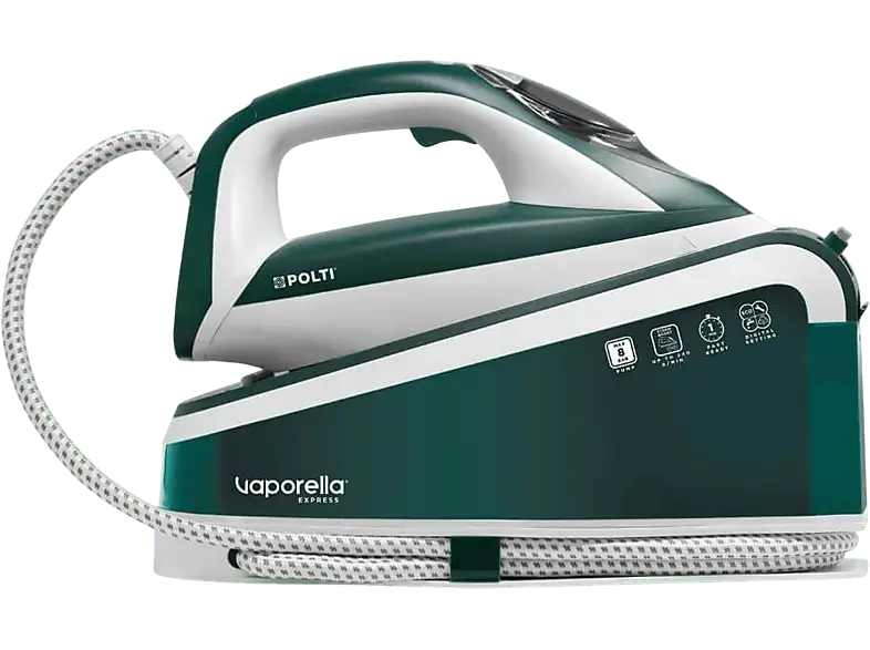 Polti VE30.20 Vaporella Express Dampfbügelstation (8 bar, 2200 Watt, 1,6 l Wassertank, Grün)