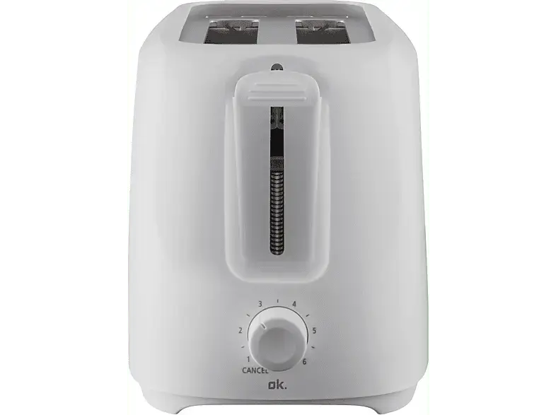 ok. OTO 2722 W Toaster (Weiß, 700 Watt, Schlitze: 2)