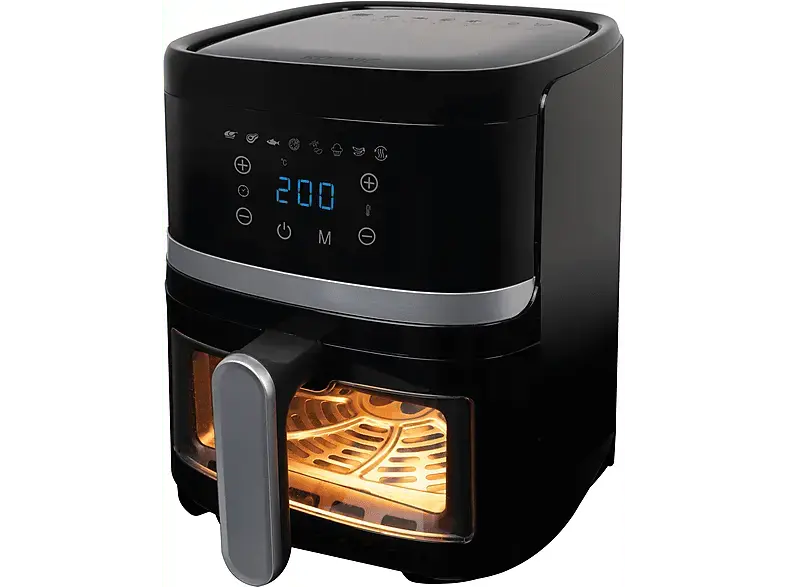 Koenic KAF 41323 B Heißluftfritteuse (3,7 l, 1300 Watt, Schwarz)