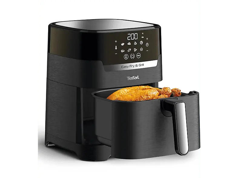 Tefal EY5058 Easy Fry & Grill XL Precision Heißluftfritteuse (4,2 l, 1400 Watt, Schwarz)