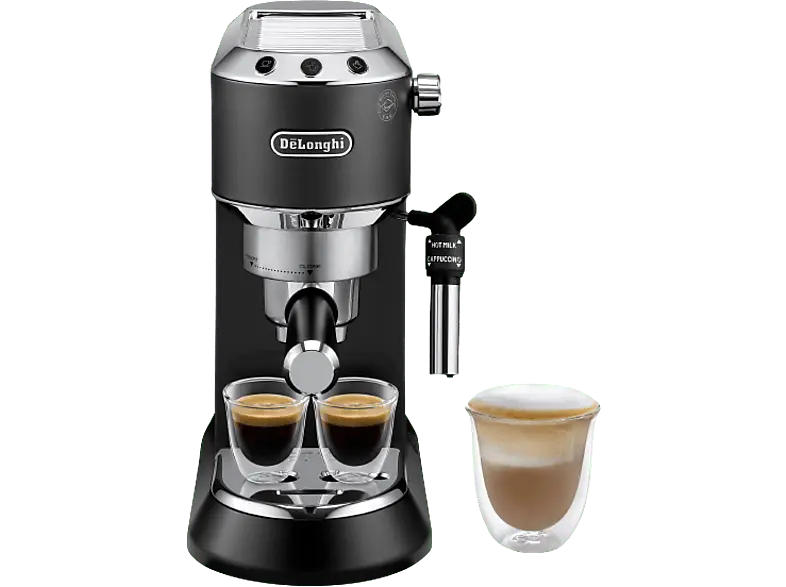 De'Longhi EC685.BK Dedica Style Espressomaschine (Schwarz, 1350 Watt, 15 bar)