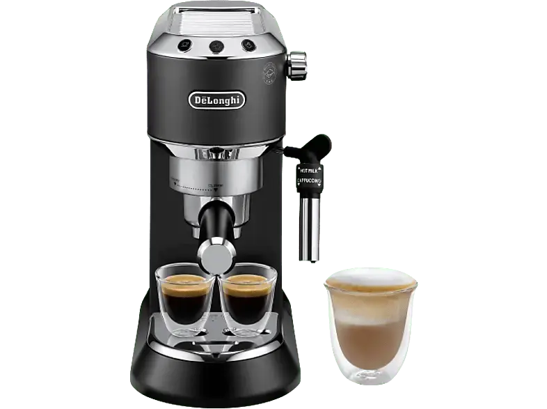 De'Longhi EC685.BK Dedica Style Espressomaschine (Schwarz, 1350 Watt, 15 bar)