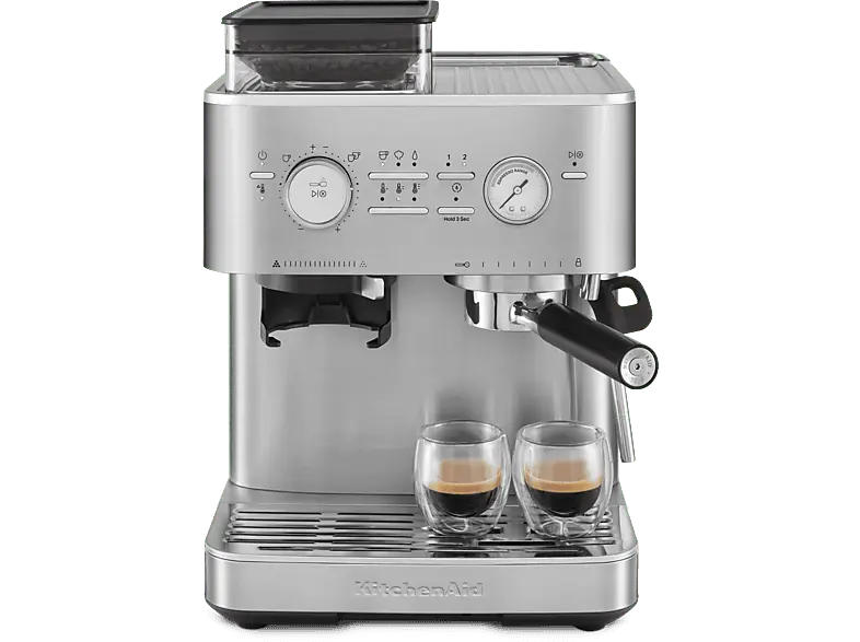 Kitchen Aid 5 KES 6551 ESX Espressomaschine mit Mühle (Stainless Steel, 1500 Watt, 15 bar)