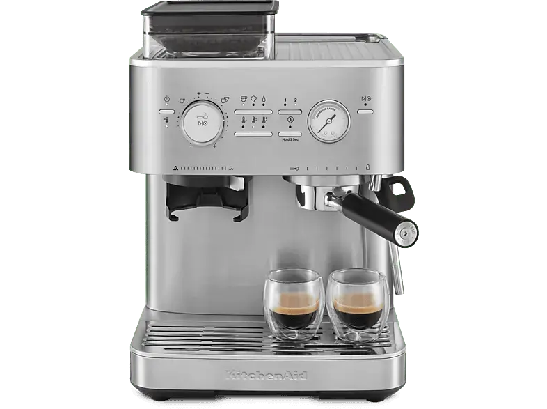 Kitchen Aid 5 KES 6551 ESX Espressomaschine mit Mühle (Stainless Steel, 1500 Watt, 15 bar)