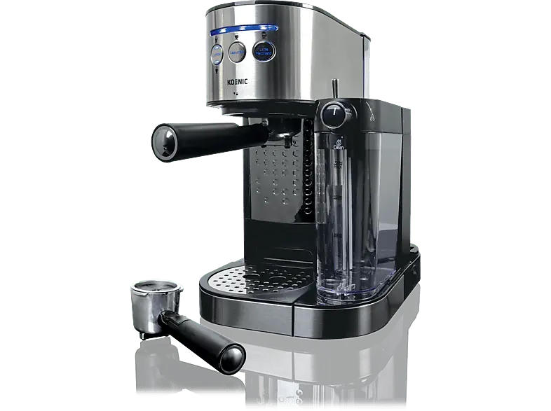 Koenic KEM 2024 M Espressomaschine (Silber, 1470 Watt, 20 bar)