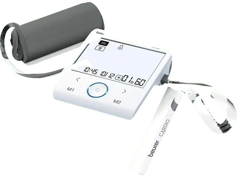 Beurer 658.01 BM 96 Cardio Blutdruckmessgerät (Batteriebetrieb, Messung am Oberarm, Manschettenumfang: 22 - 42 cm)