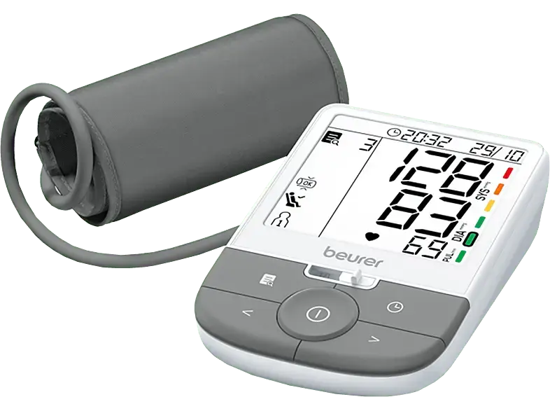 Beurer BM 53 Blutdruckmessgerät (Batteriebetrieb, Oberarm-Blutdruckmessgerät, 22 - 42 cm)