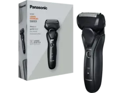 Panasonic Nass/Trockenrasierer ES-RT37-K503 Rasierer (Netzbetrieb, Schwarz, Feinstpolierte 30°-Klingen, Hochpräzise 45°-Schermesser, Bogenförmige Universalscherfolie)