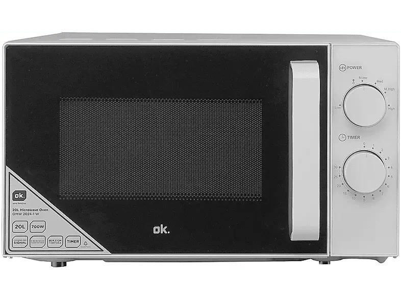 ok. OMWG 2024-1 W Mikrowelle (700 Watt, Freistehend, 20 l, Weiß)