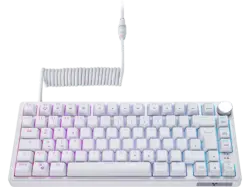 ISY IGK-6500 Gasket Mount Mechanische Gaming Tastatur, 75% Layout, qwertz, Kabelgebunden, Weiß