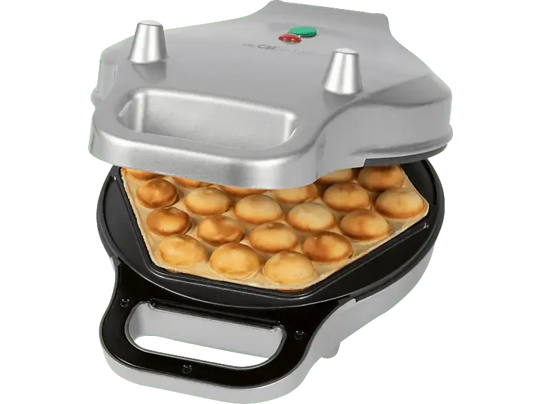 Clatronic WA 3772 Bubble Waffeleisen, Silber, 700 Watt
