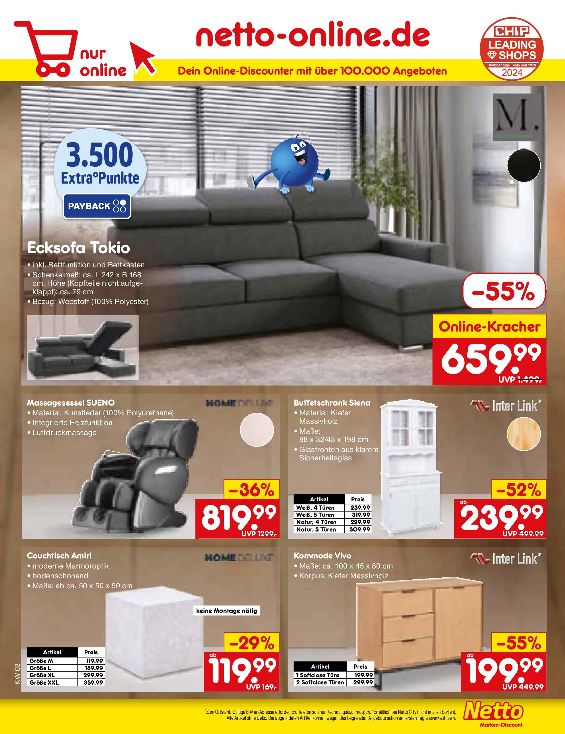 Netto Marken-Discount - Netto: Wochenangebote (ab 12.01.2025) » Angebote | Seite: 34 | Produkte: Hocker, Matratze, Lattenrost, Schminktisch