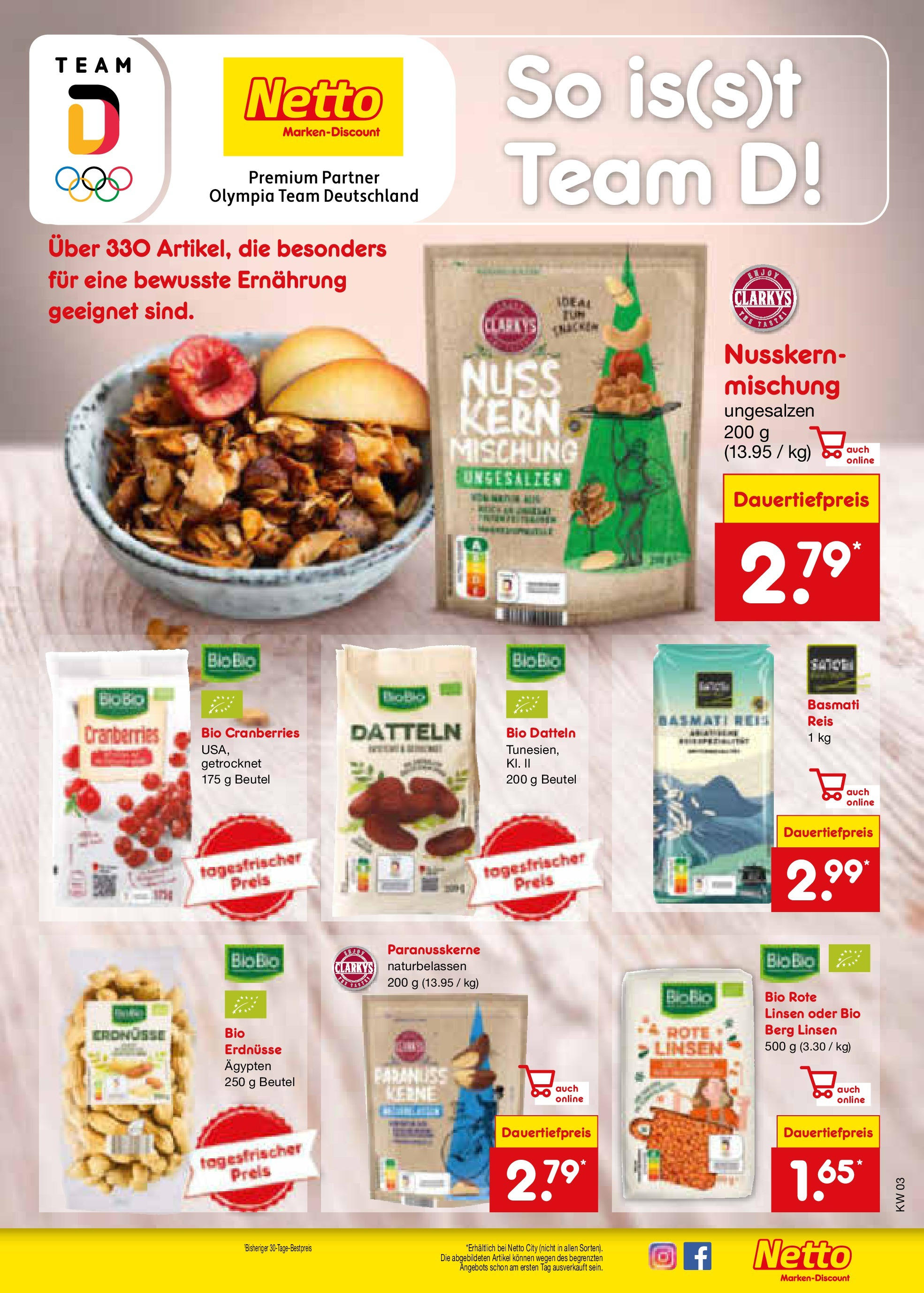 Netto Marken-Discount - Netto: Wochenangebote (ab 12.01.2025) » Angebote | Seite: 13 | Produkte: Erdnüsse, Reis