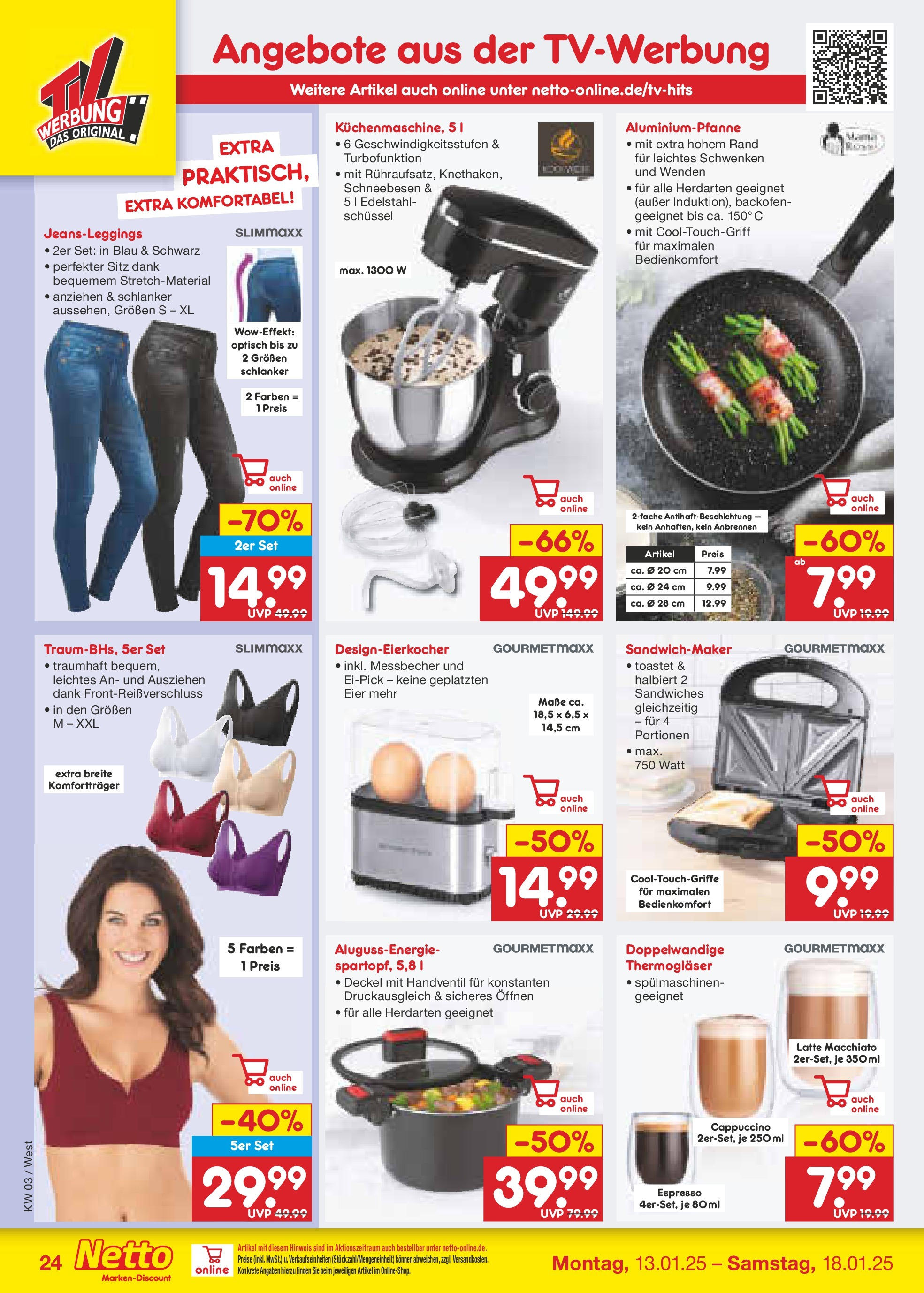 Netto Marken-Discount - Netto: Wochenangebote (ab 12.01.2025) » Angebote | Seite: 36 | Produkte: Sandwichmaker, Eier, Backofen