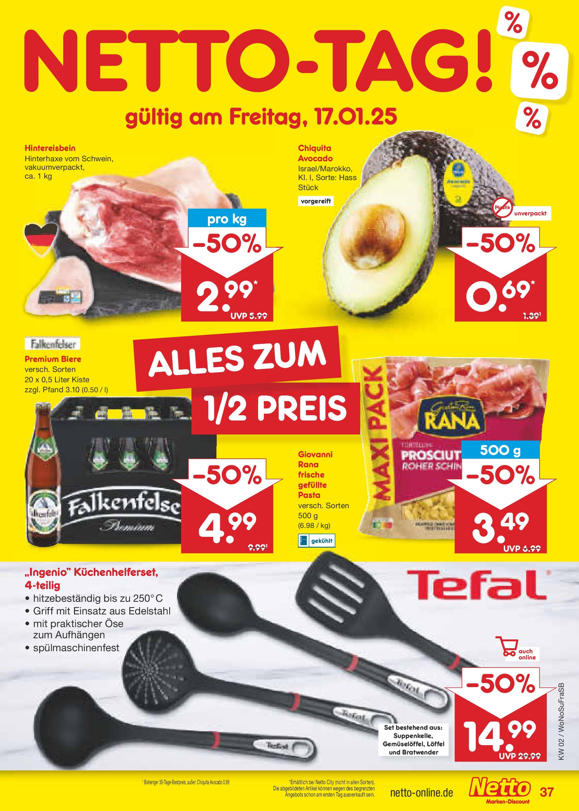 Netto Marken-Discount - Netto: Wochenangebote (ab 12.01.2025) » Angebote | Seite: 53 | Produkte: Avocado, Pasta