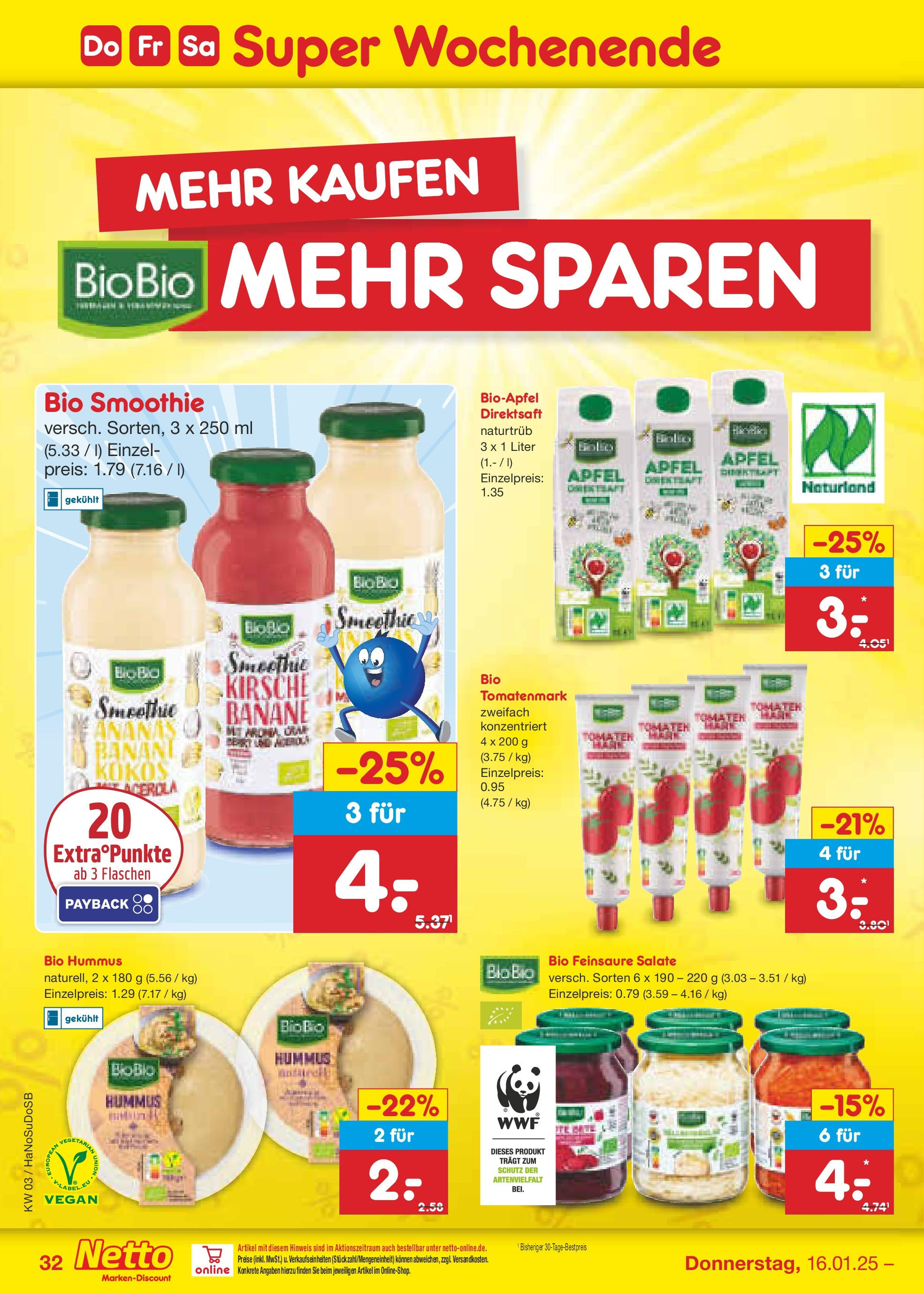 Netto Marken-Discount - Netto: Wochenangebote (ab 12.01.2025) » Angebote | Seite: 46 | Produkte: Äpfel, Tomaten