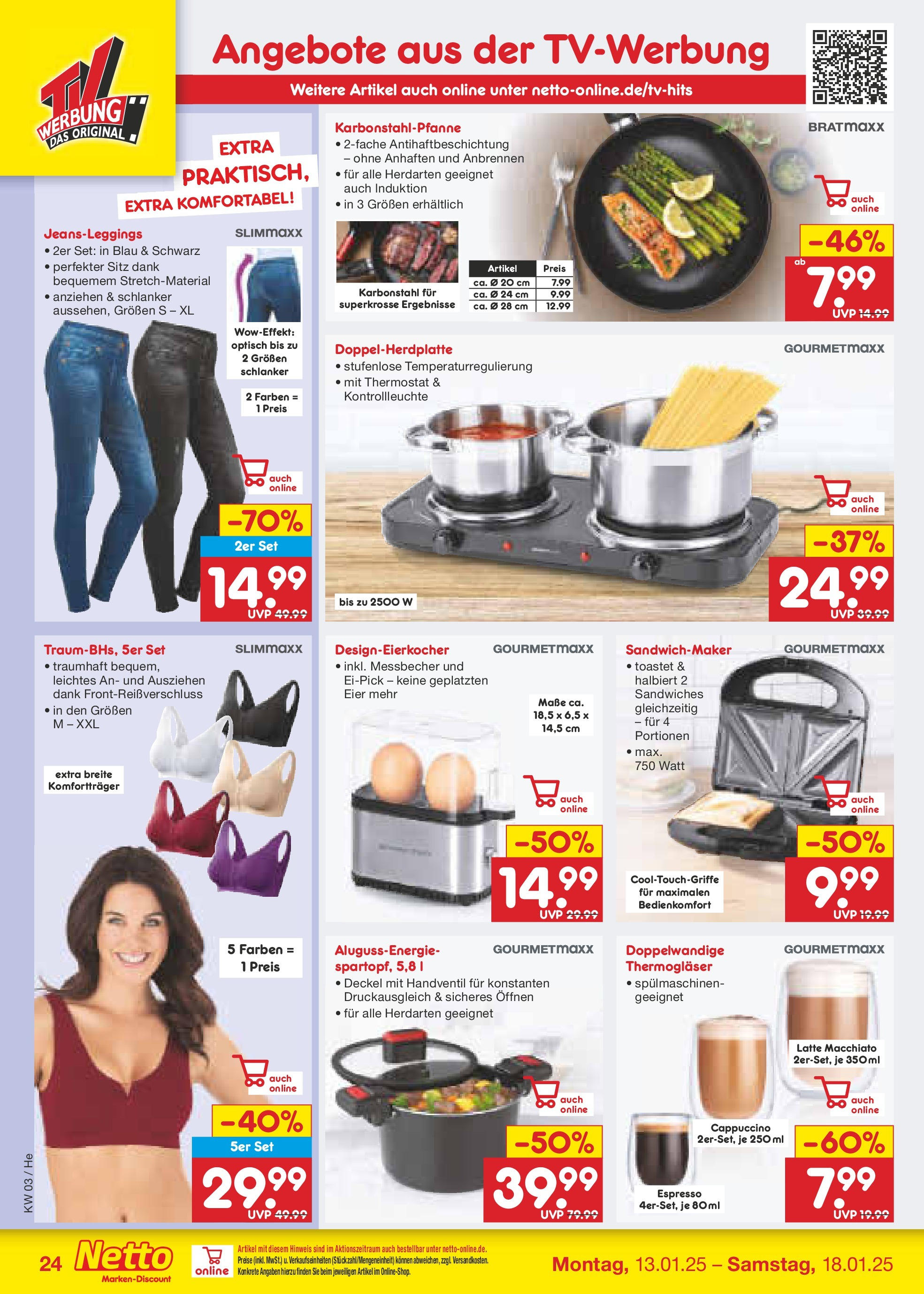 Netto Marken-Discount - Netto: Wochenangebote (ab 12.01.2025) » Angebote | Seite: 36 | Produkte: Sandwichmaker, Eier