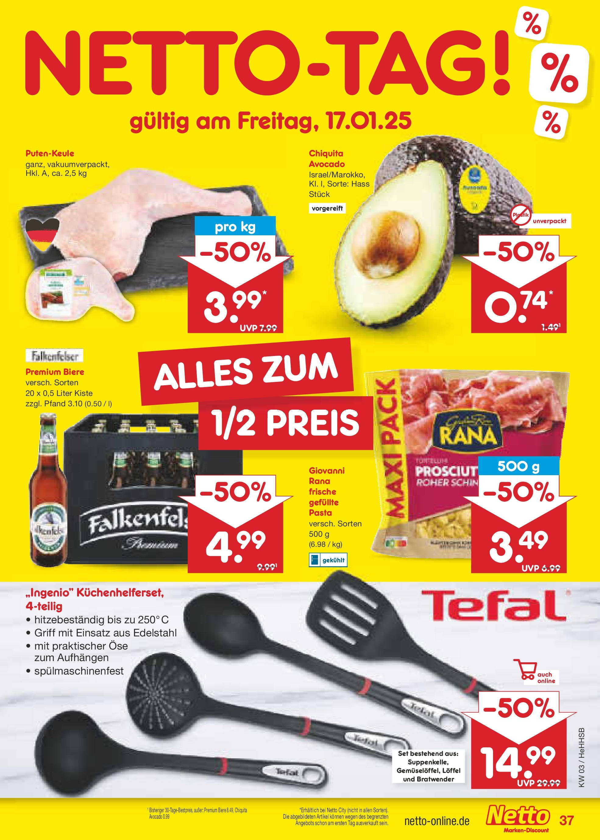 Netto Marken-Discount - Netto: Getränkeangebote (ab 12.01.2025) » Angebote | Seite: 53 | Produkte: Avocado, Pasta