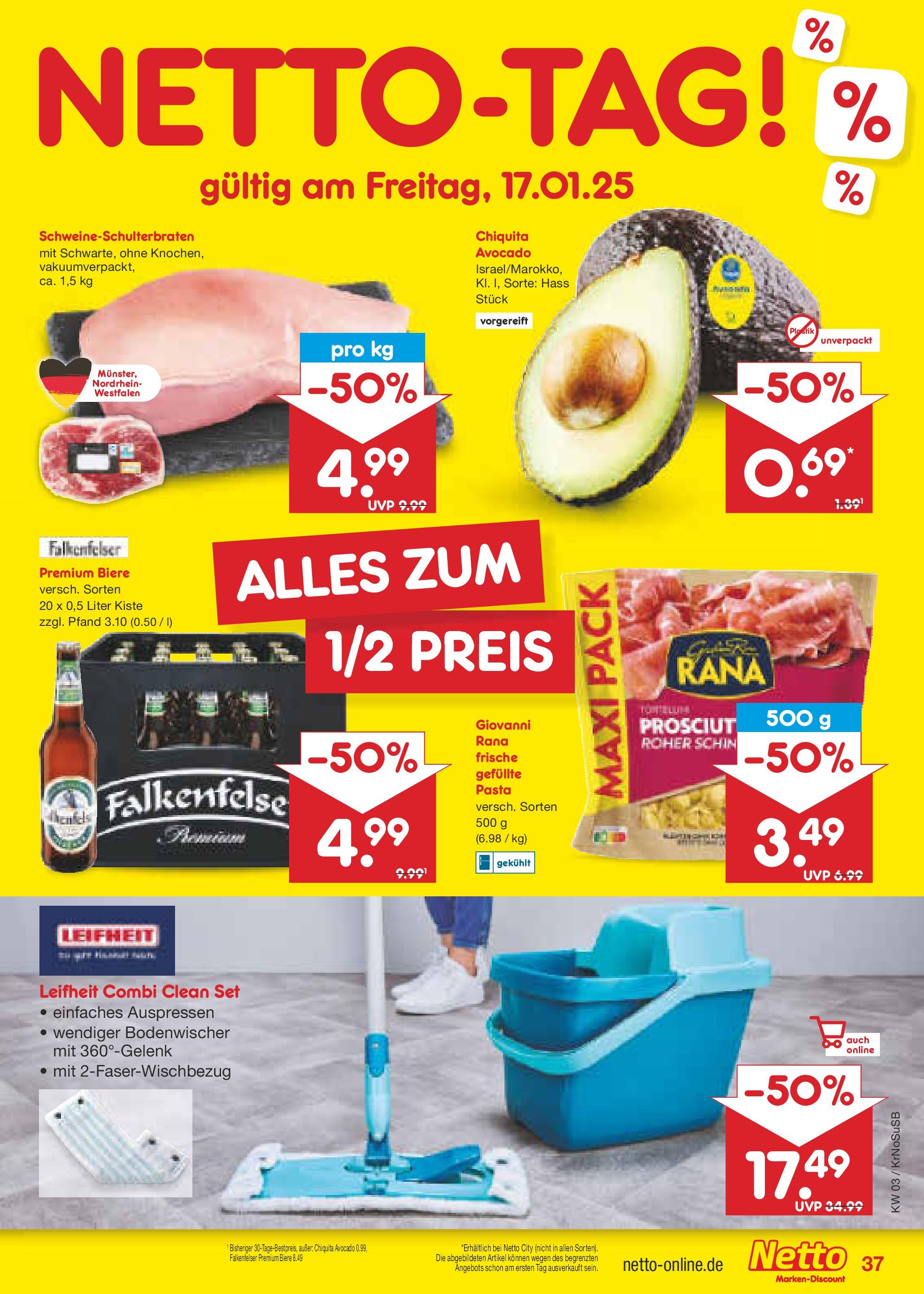 Netto Marken-Discount - Netto: Wochenangebote (ab 12.01.2025) » Angebote | Seite: 53 | Produkte: Avocado, Pasta