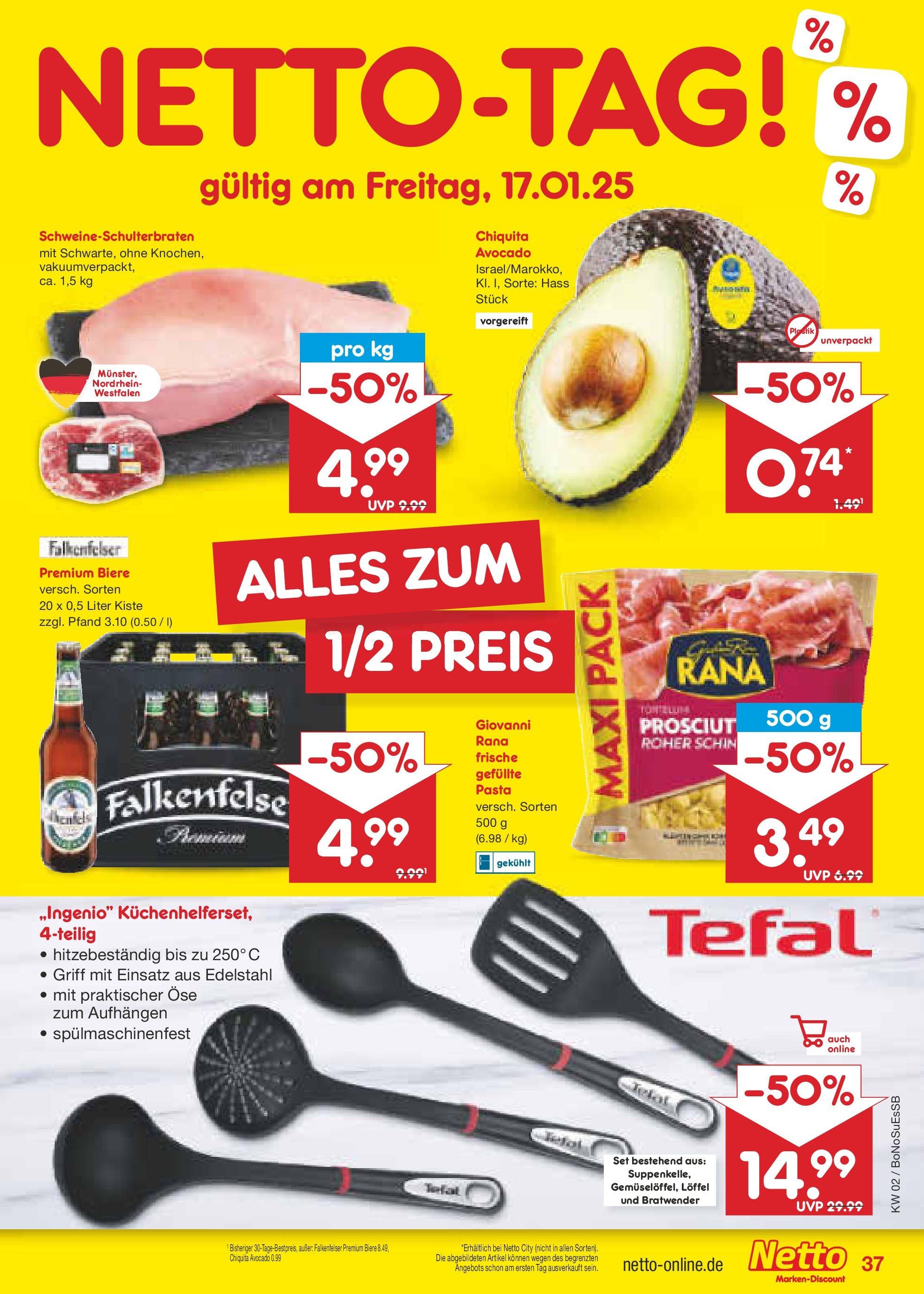 Netto Marken-Discount - Netto: Wochenangebote (ab 12.01.2025) » Angebote | Seite: 53 | Produkte: Avocado, Pasta