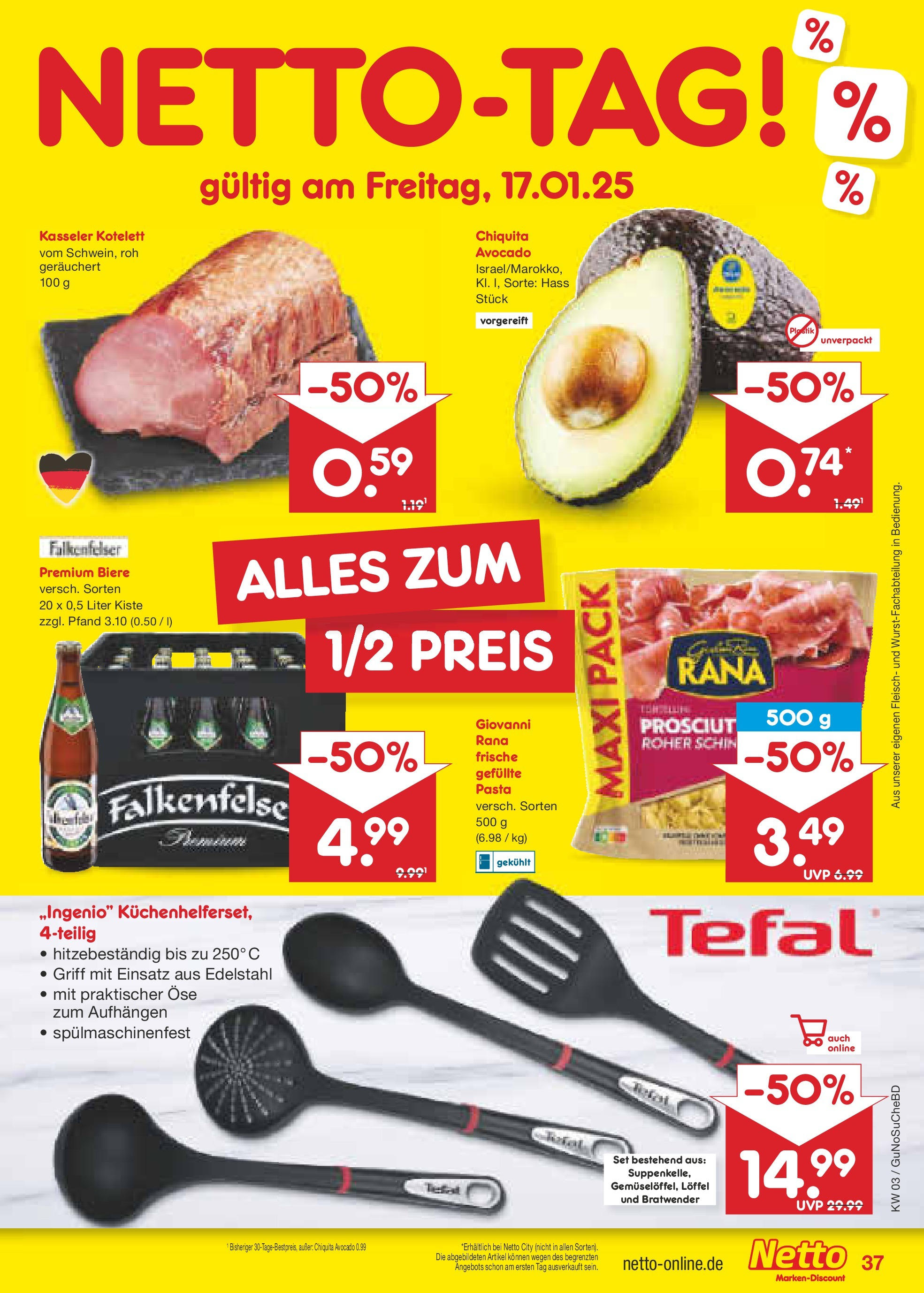 Netto Marken-Discount - Netto: Wochenangebote (ab 12.01.2025) » Angebote | Seite: 53 | Produkte: Avocado, Pasta, Fleisch