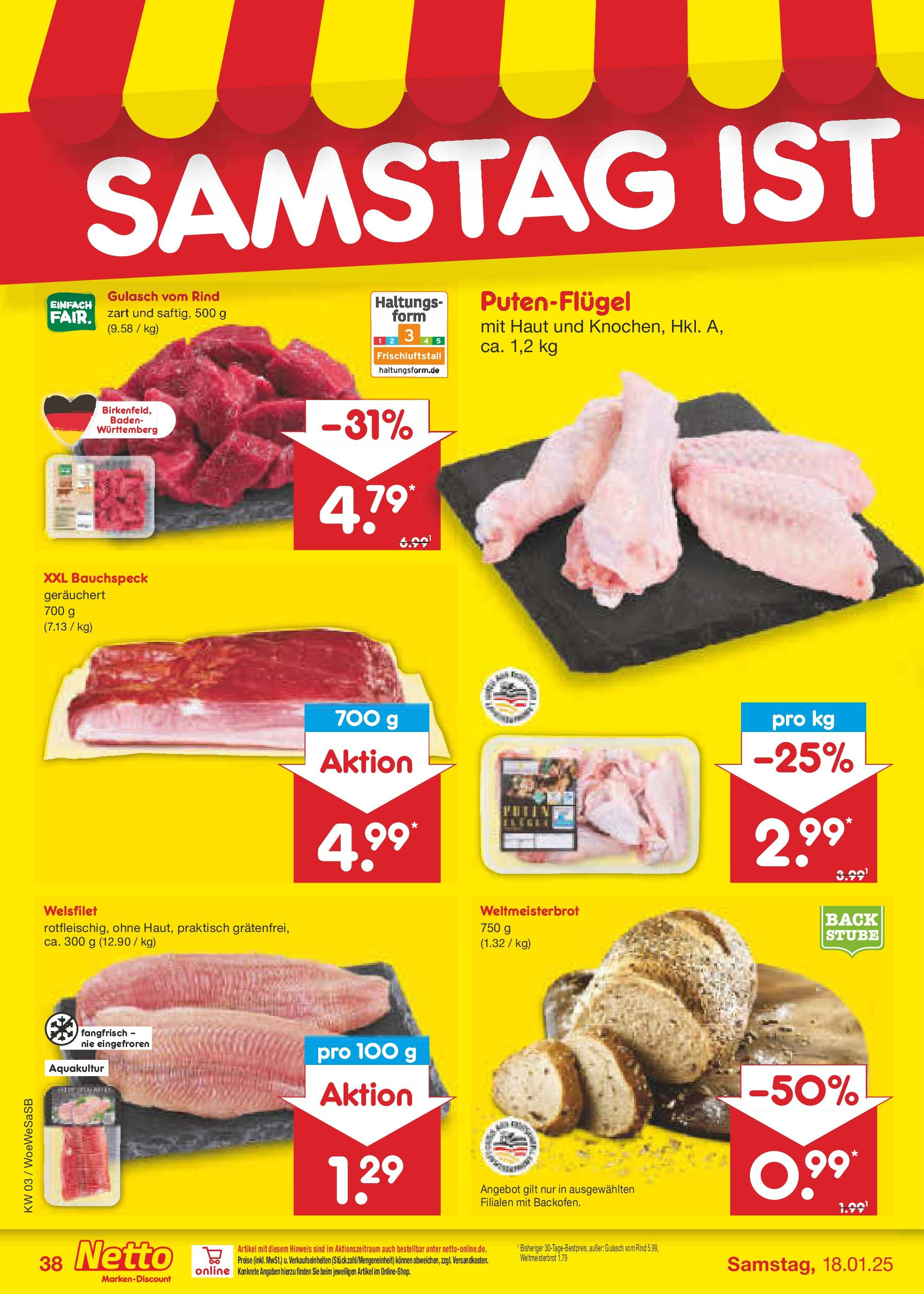 Netto Marken-Discount - Netto: Wochenangebote (ab 12.01.2025) » Angebote | Seite: 54 | Produkte: Gulasch