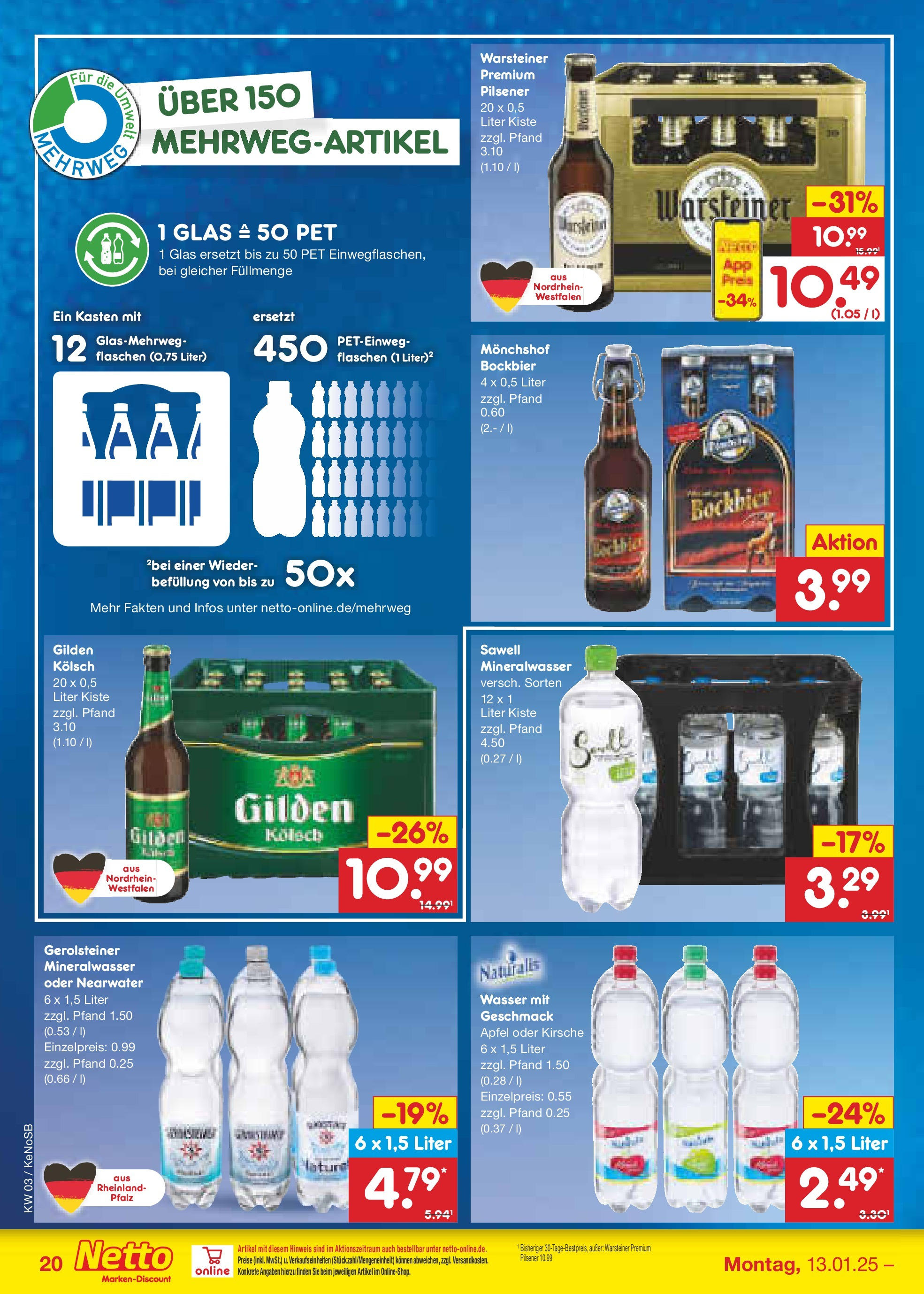 Netto Marken-Discount - Netto: Getränkeangebote (ab 12.01.2025) » Angebote | Seite: 30