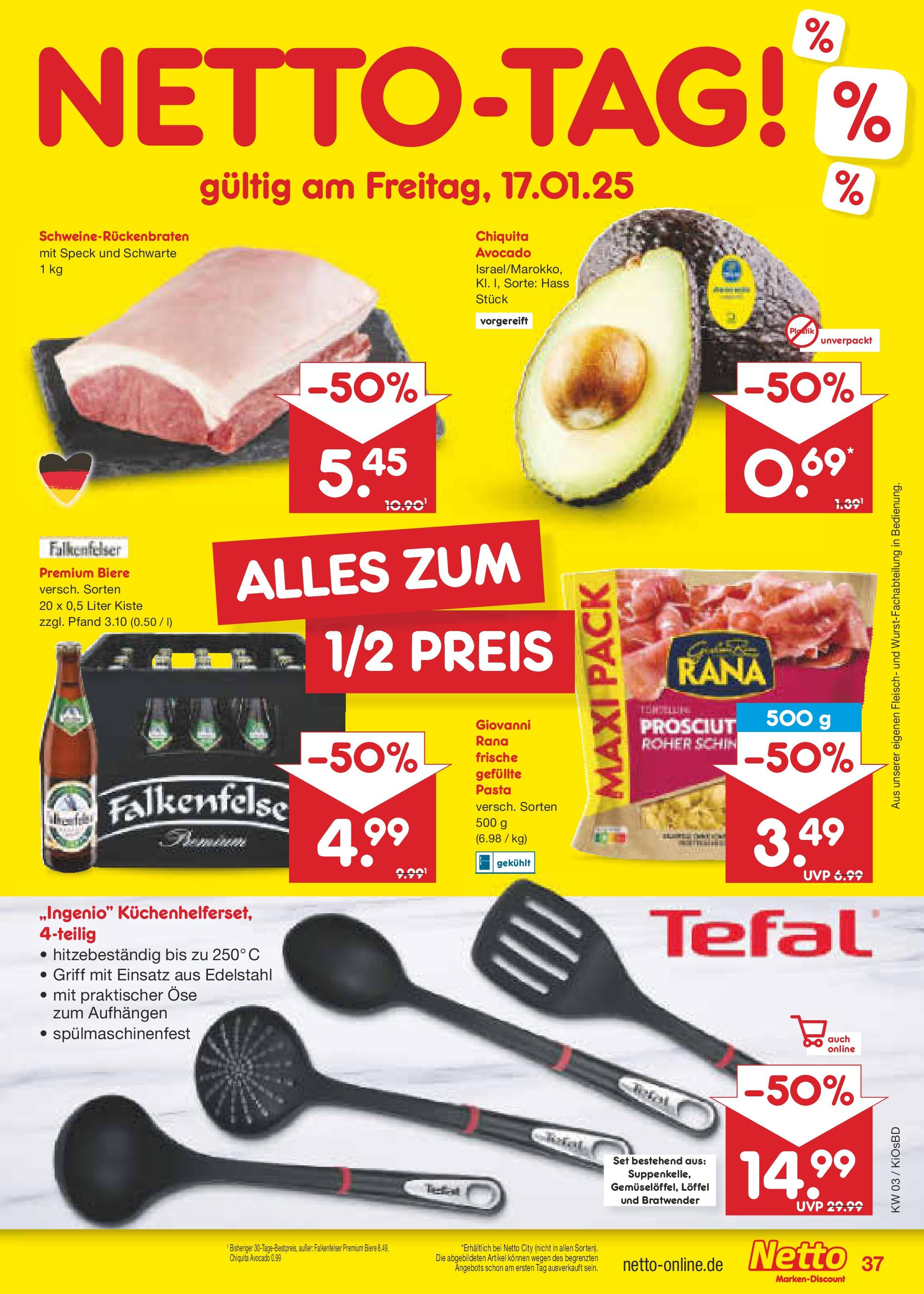 Netto Marken-Discount - Netto: Wochenangebote (ab 12.01.2025) » Angebote | Seite: 53 | Produkte: Avocado, Pasta, Fleisch