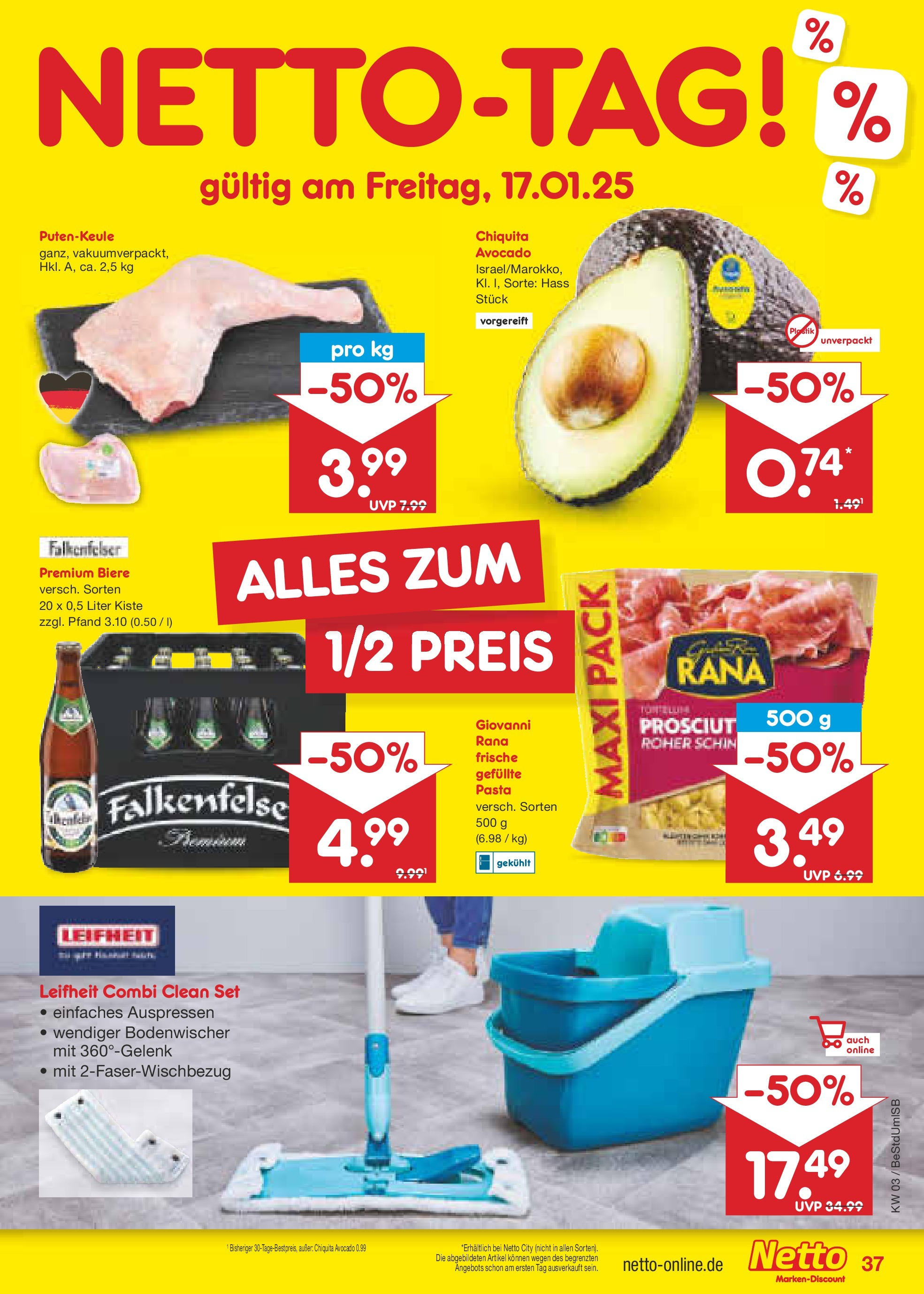 Netto Marken-Discount - Netto: Getränkeangebote (ab 12.01.2025) » Angebote | Seite: 53 | Produkte: Avocado, Pasta