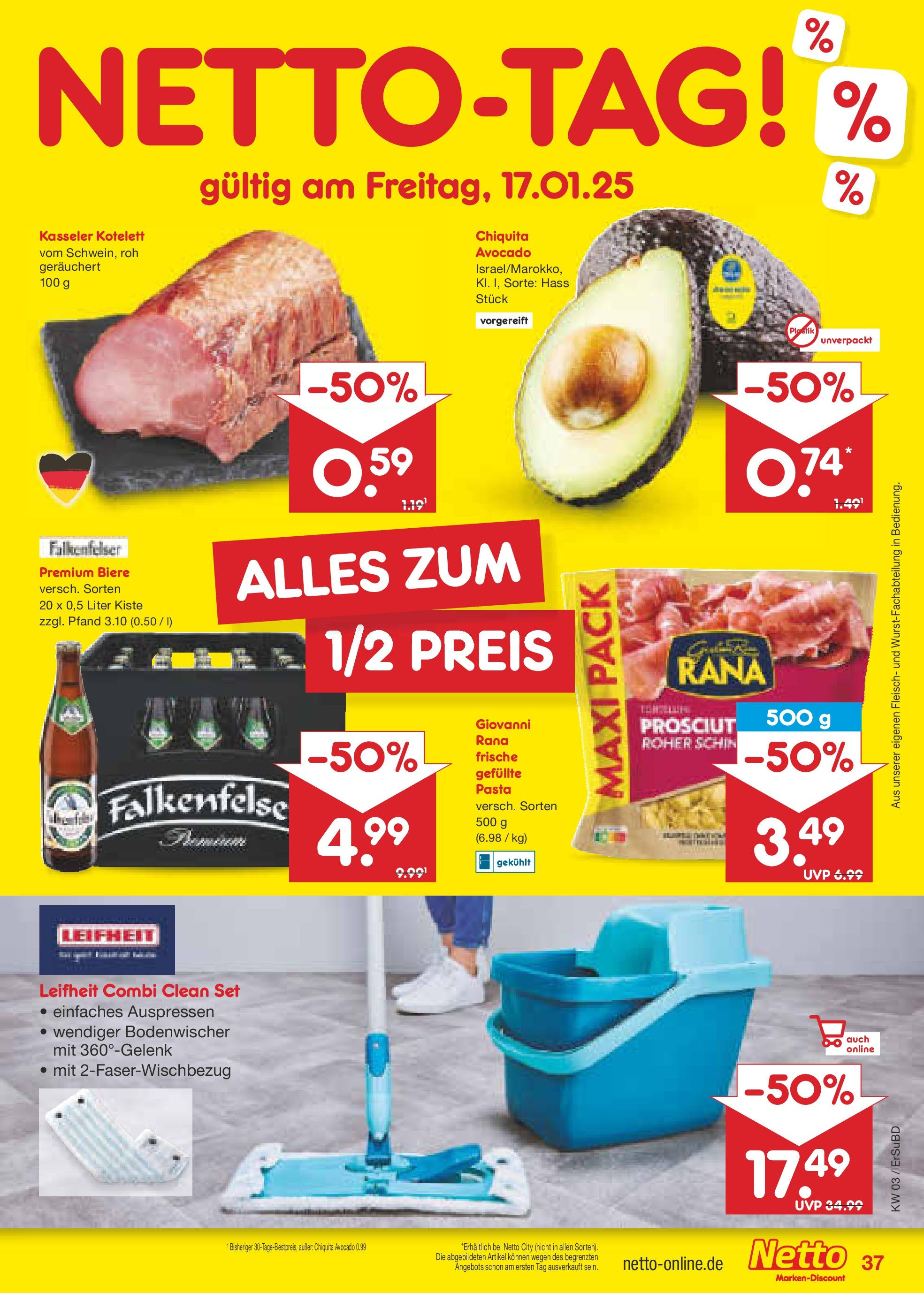 Netto Marken-Discount - Netto: Wochenangebote (ab 12.01.2025) » Angebote | Seite: 53 | Produkte: Avocado, Pasta, Fleisch